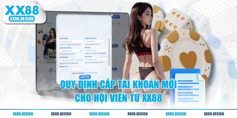 Quy định cấp tài khoản mới cho hội viên từ XX88