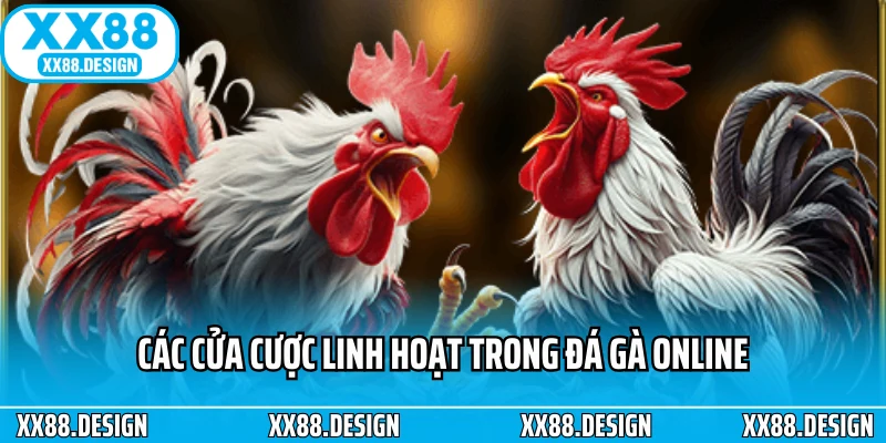 Các cửa cược linh hoạt trong đá gà online